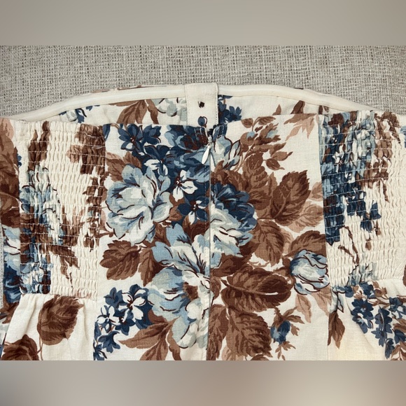 Abercrombie Linen Blend Button Corset Top - Picture 3 of 4